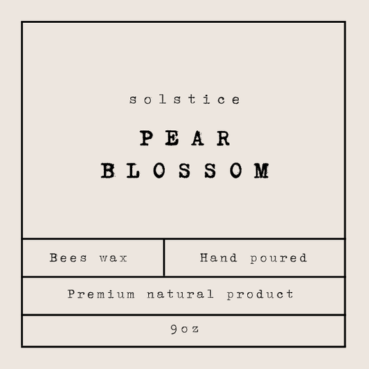 Solstice Pear Blossom Candle