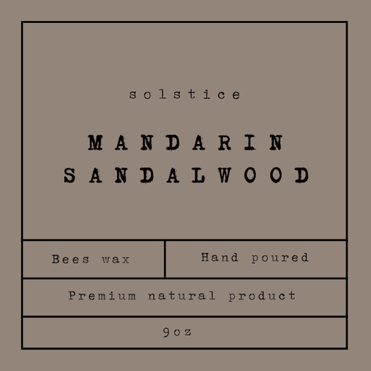 Solstice Mandarin Sandalwood Candle