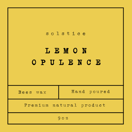 Solstice Lemon Opulence Candle